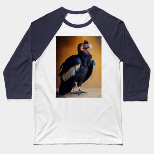 California condor - Oil Paint Baseball T-Shirt